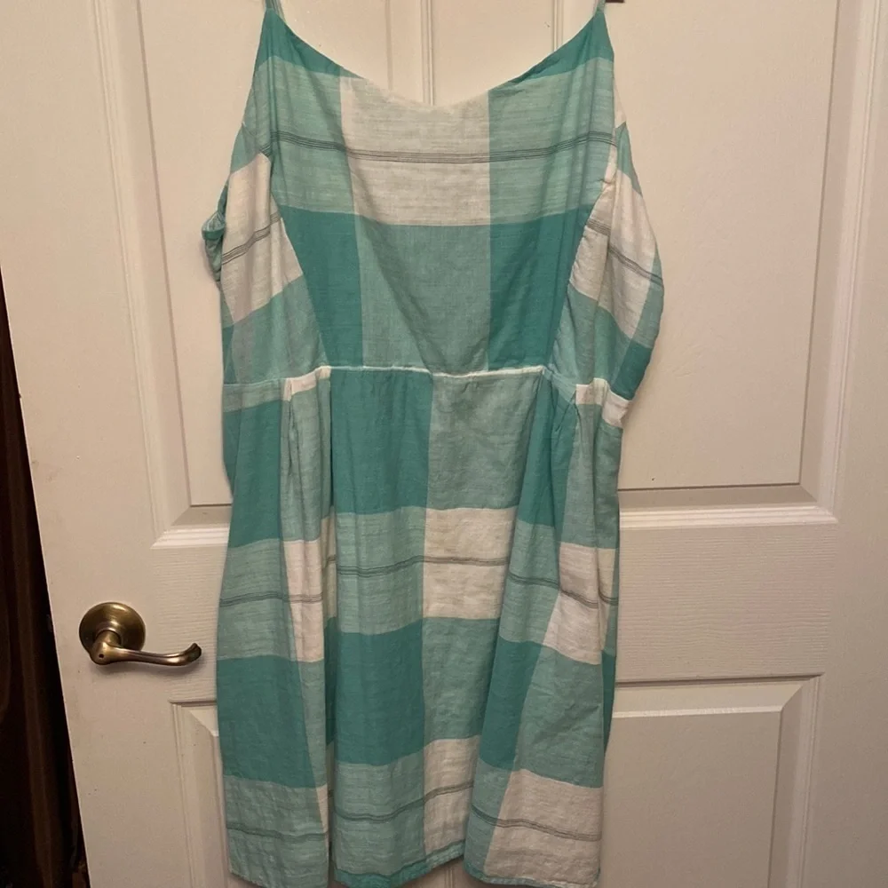Y womens Old Navy lined green sleeveless plus size dress XXL